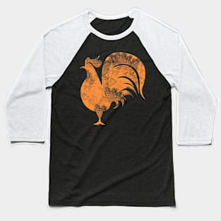 Retro Rooster Baseball T-Shirt